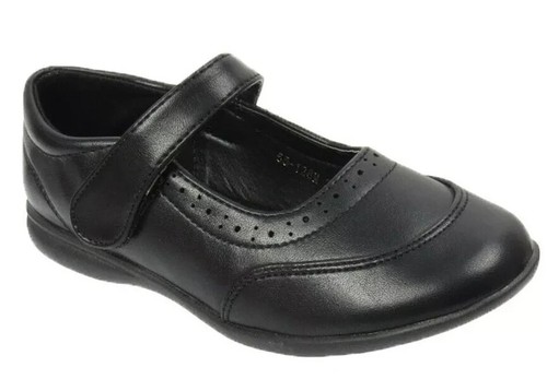 Girls black shoe - shoe, leather