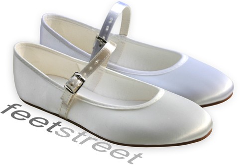 Ivory white satin - ivory,