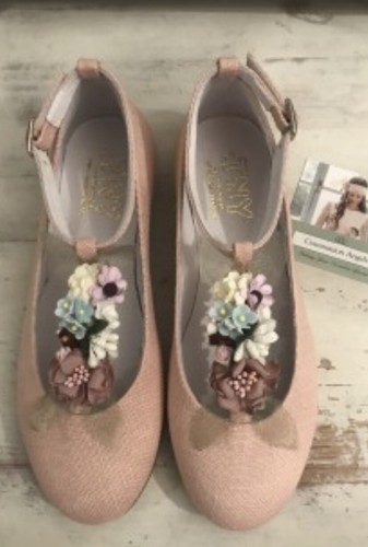 Tny pink floral communion - tny,