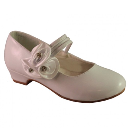 Girls white patent shoes - girls,