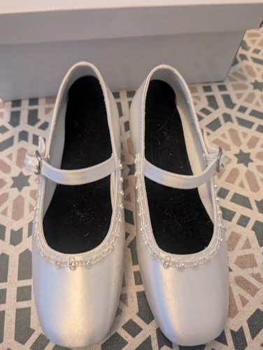 Girls satin shoes first - shoes,