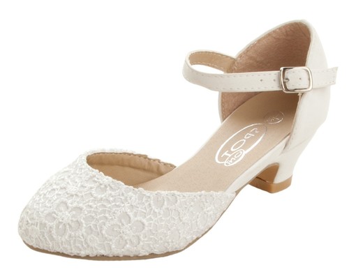 Girls ivory lace - girls,